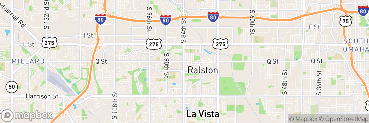 Ralston, Nebraska map