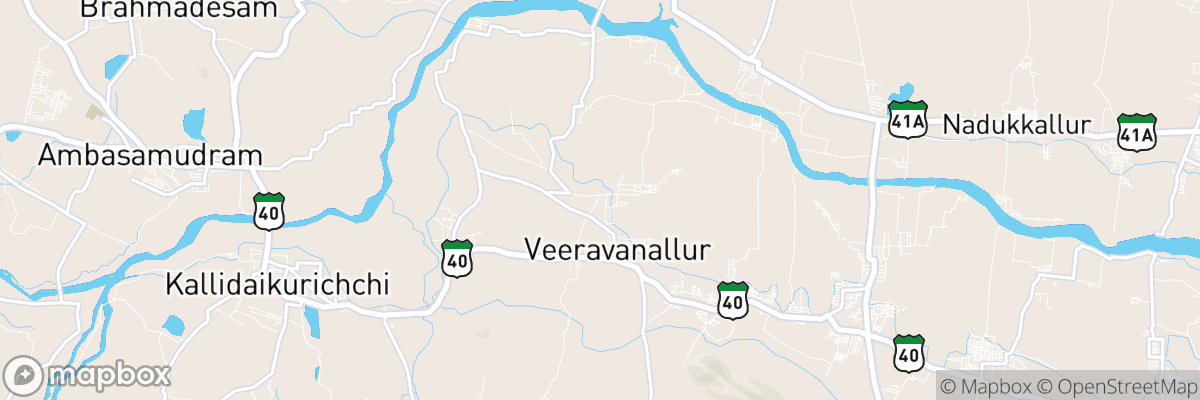 Vadakku Viravanallur, Tamil Nādu map