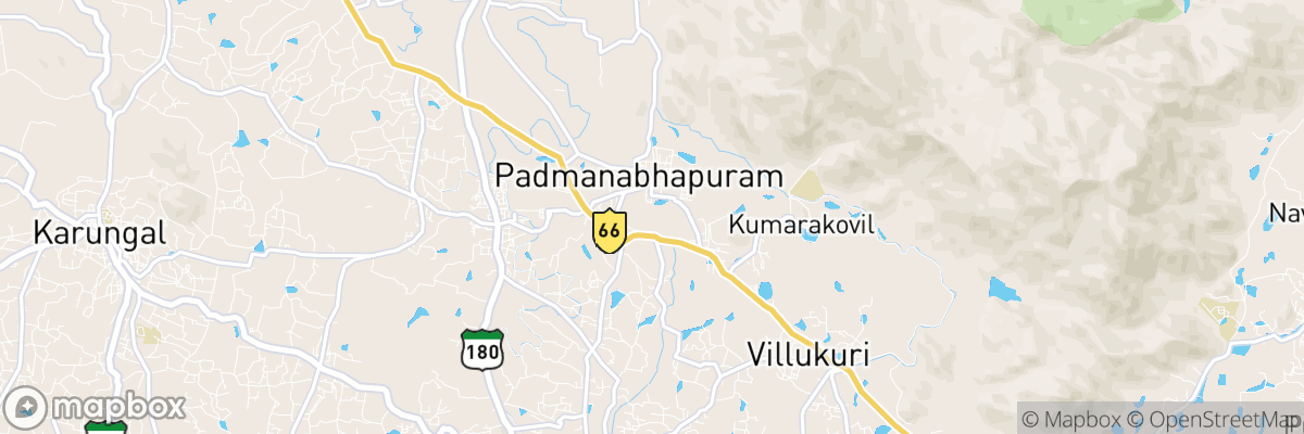 Padmanābhapuram, Tamil Nādu map