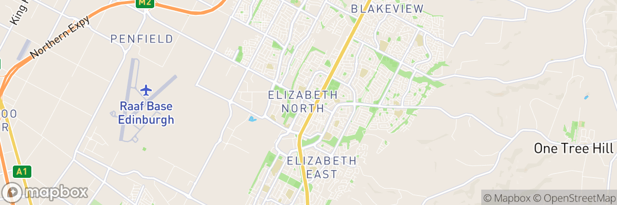 Elizabeth North, South Australia map