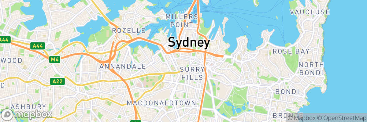 Haymarket, New South Wales map