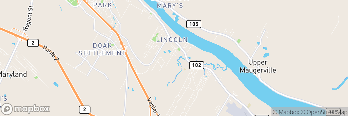 Lincoln, New Brunswick map