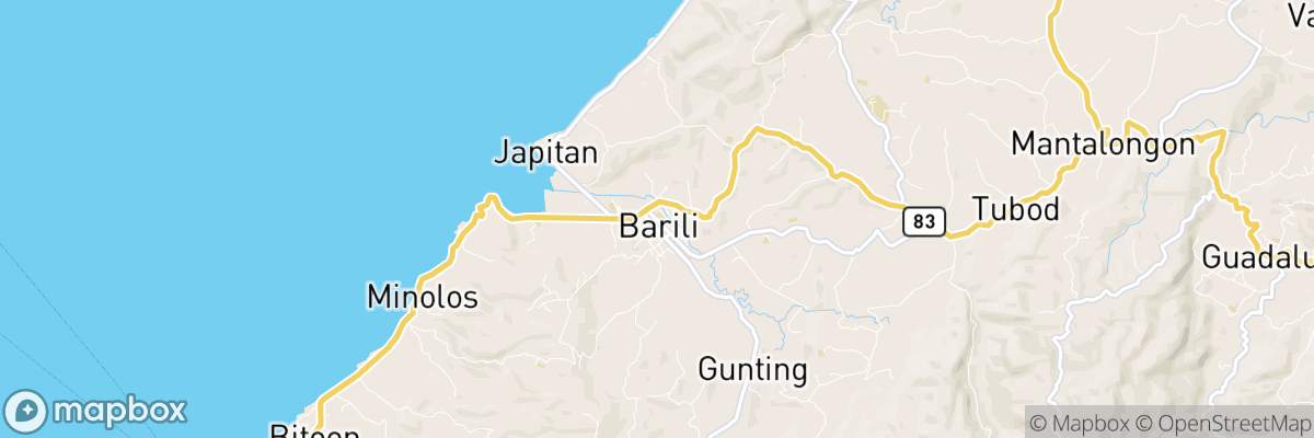 Barili, Central Visayas map