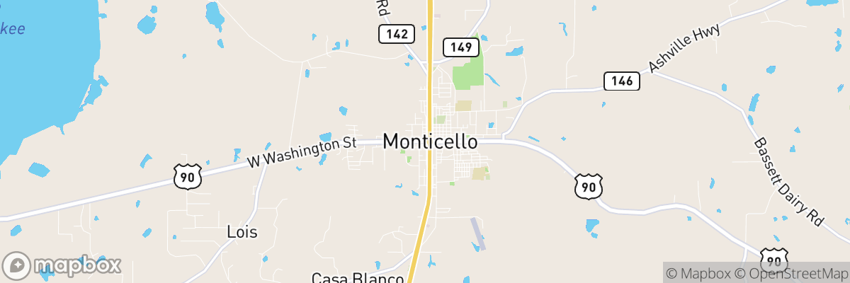 Monticello, Florida map