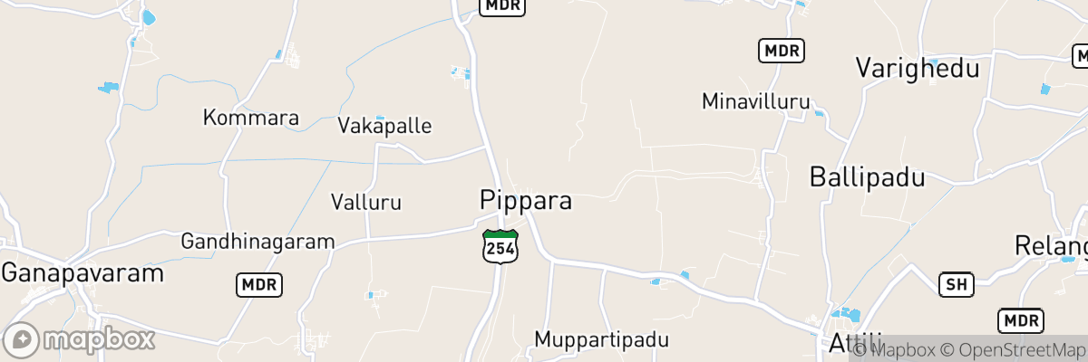 Pippara, Andhra Pradesh map