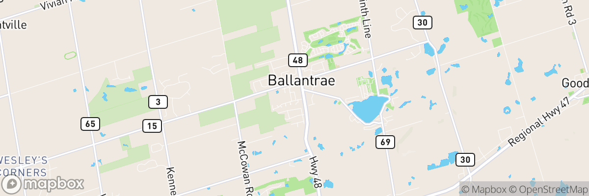 Ballantrae, Ontario map