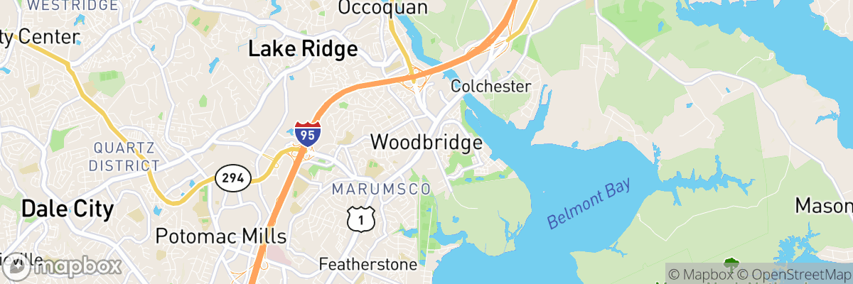 Woodbridge, Virginia map