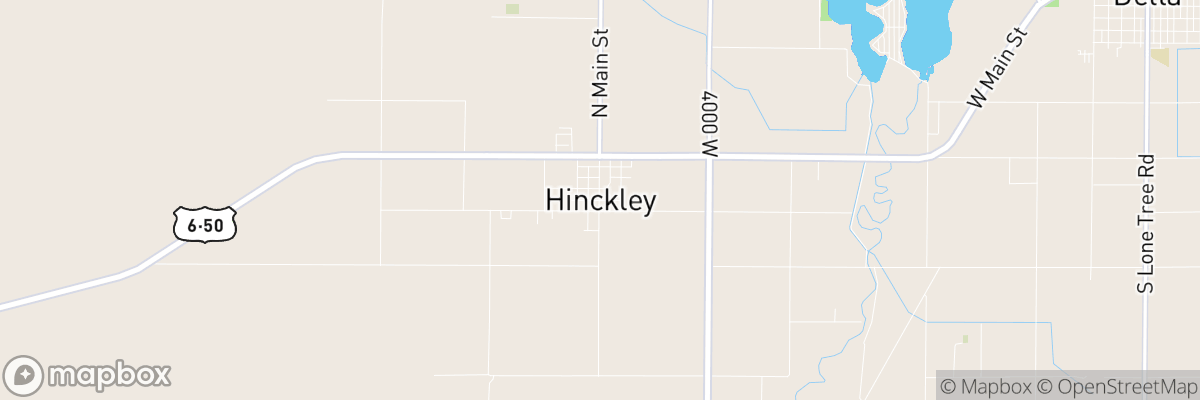 Hinckley, Utah map