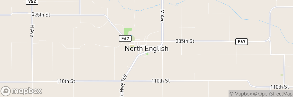 North English, Iowa map