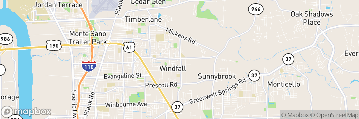 Merrydale, Louisiana map