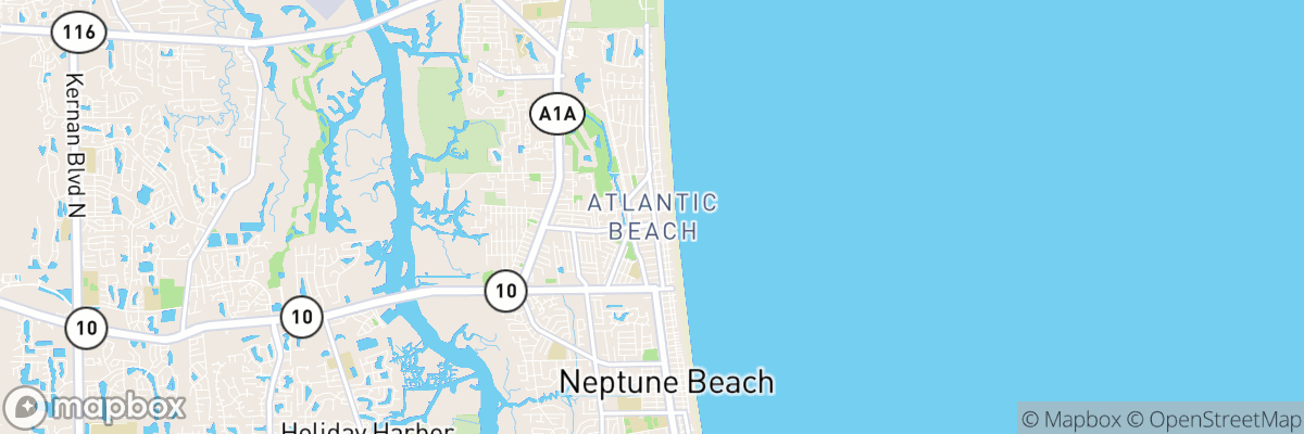 Atlantic Beach, Florida map