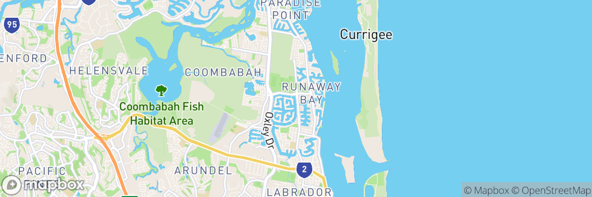 Runaway Bay, Queensland map