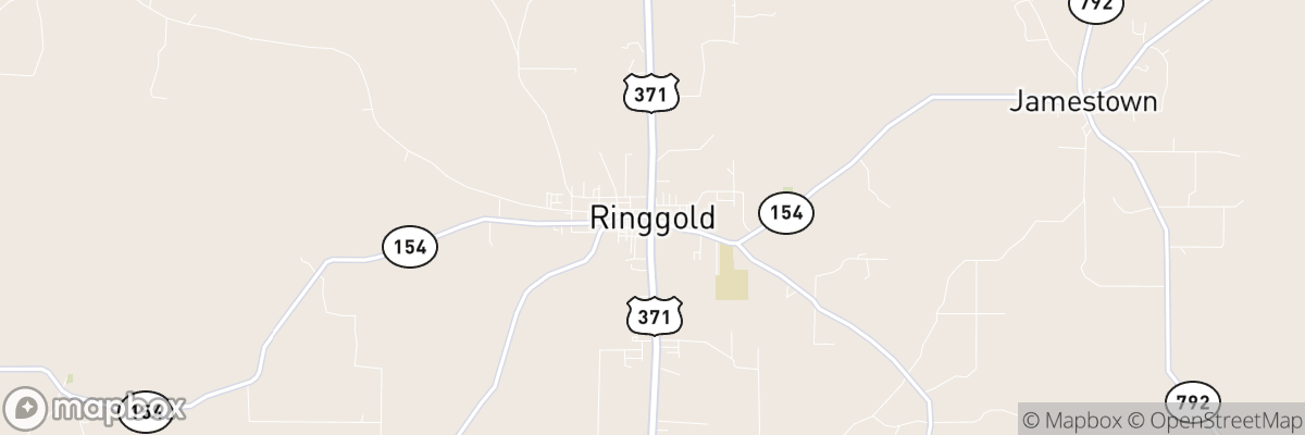 Ringgold, Louisiana map