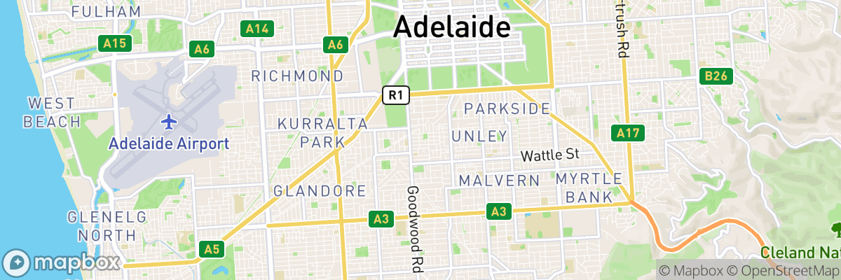 Goodwood, South Australia map