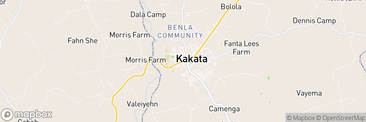 Kakata, Margibi County map