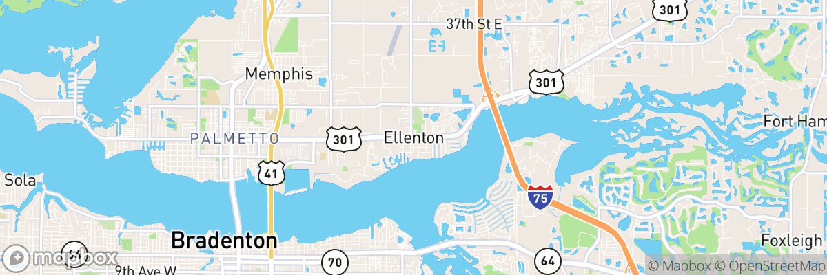 Ellenton, Florida map