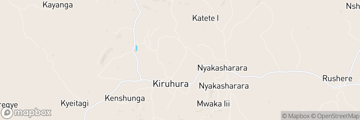 Kiruhura, Western Region map