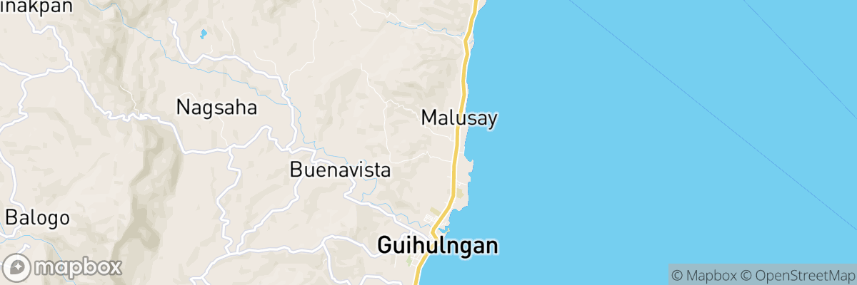 Malusay, Central Visayas map