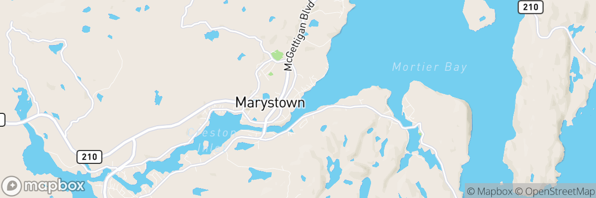 Marystown, Newfoundland and Labrador map