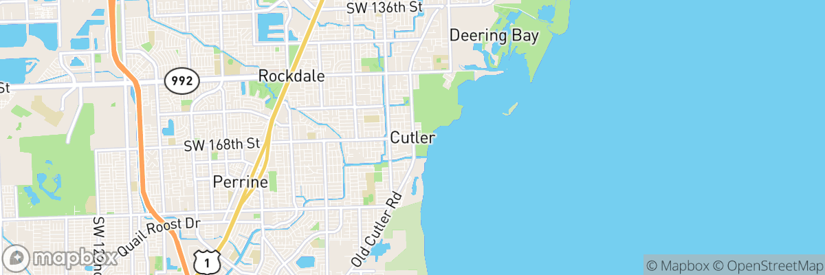 Cutler, Florida map