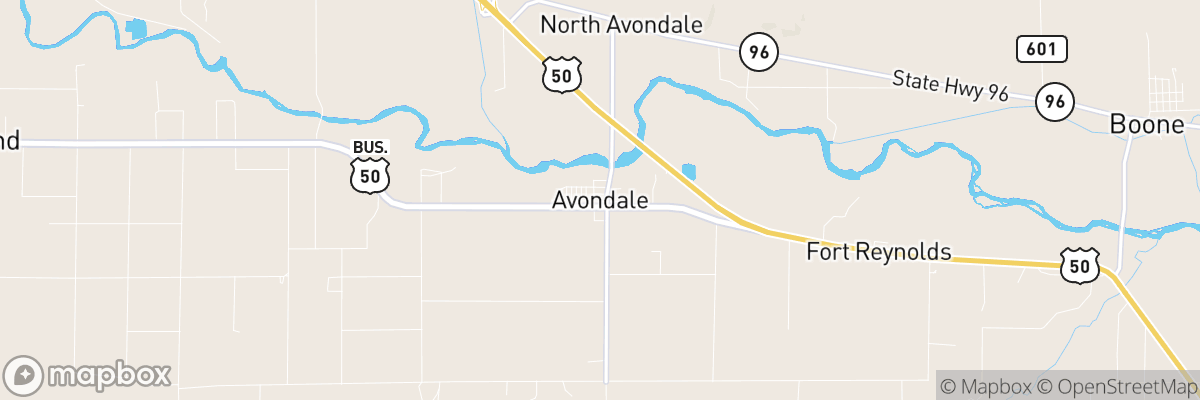 Avondale, Colorado map