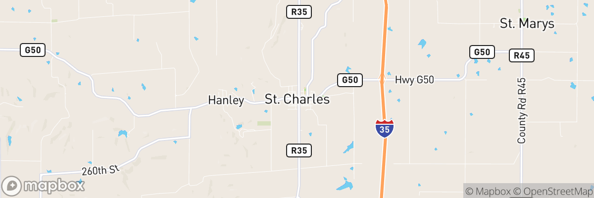 Saint Charles, Iowa map