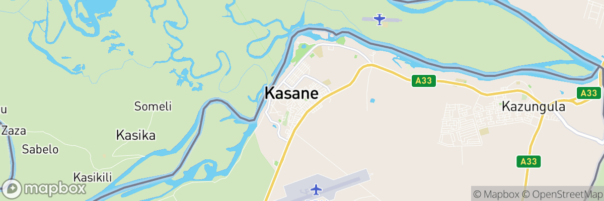 Kasane, Chobe District map