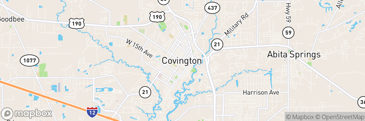 Covington, Louisiana map