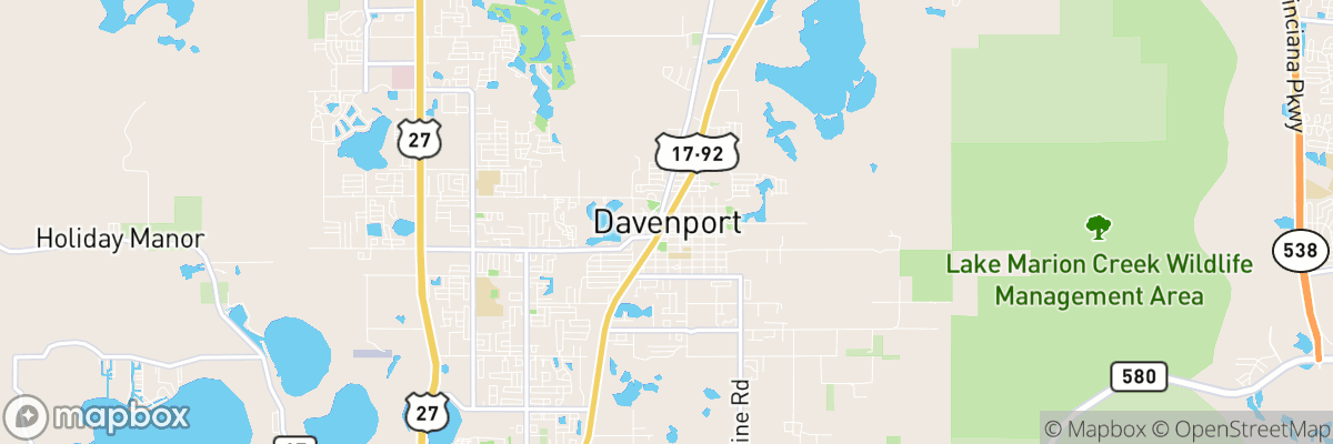 Davenport, Florida map