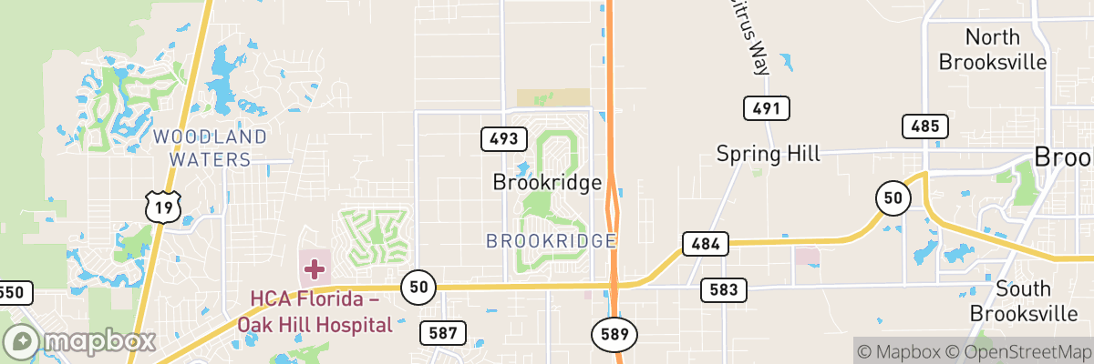 Brookridge, Florida map