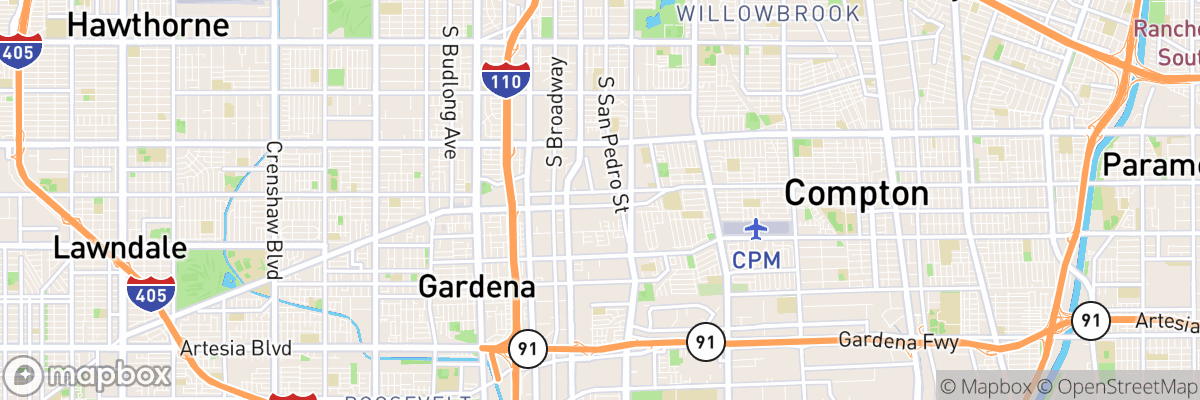 West Rancho Dominguez, California map