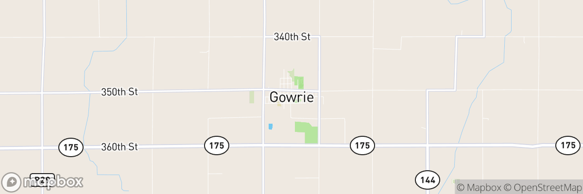 Gowrie, Iowa map