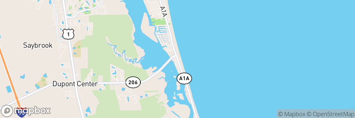 Crescent Beach, Florida map