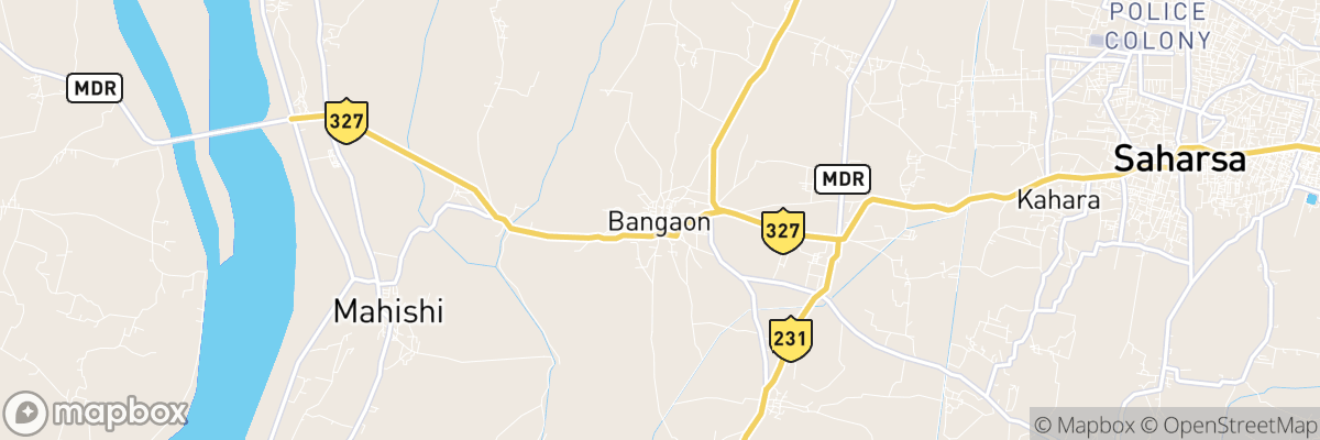 Bangaon, Bihar map