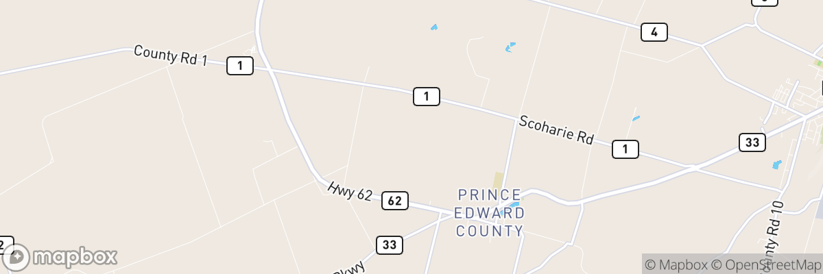 Prince Edward, Ontario map