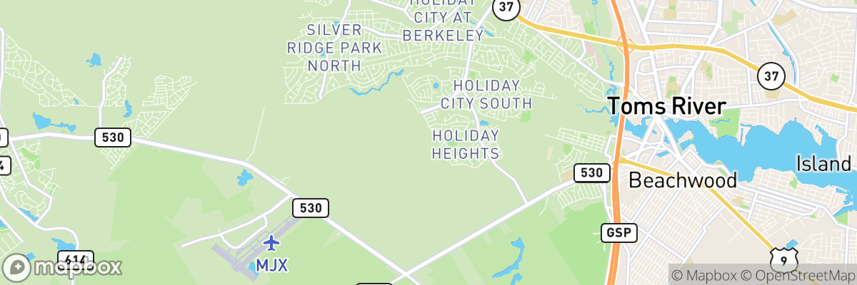 Holiday Heights, New Jersey map