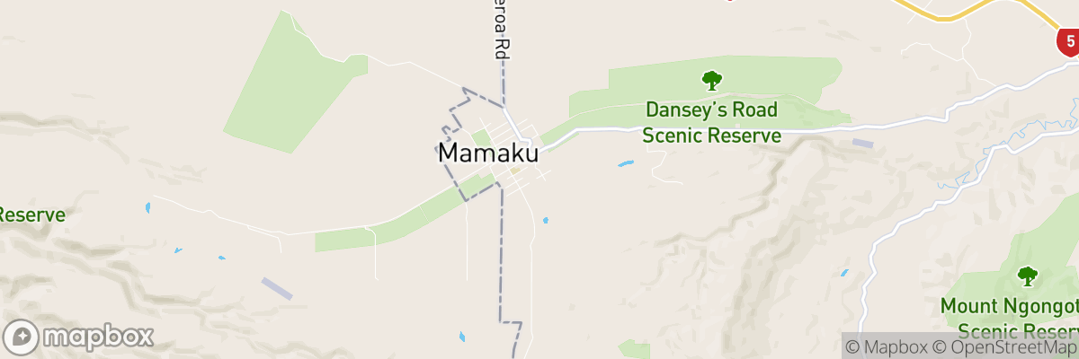 Mamaku, Bay of Plenty map