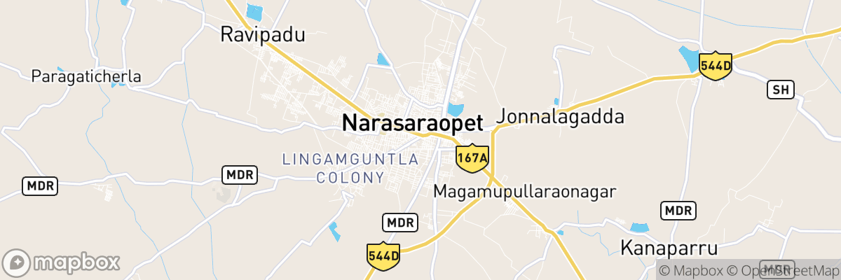 Narasaraopet, Andhra Pradesh map