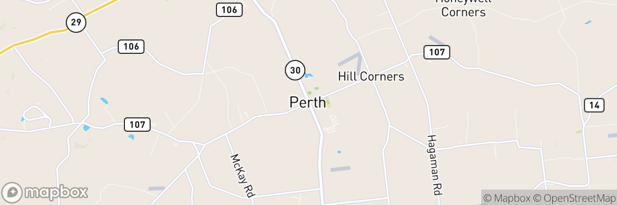 Perth, New York map