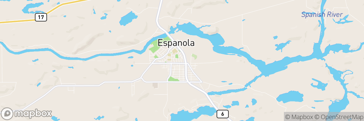 Espanola, Ontario map