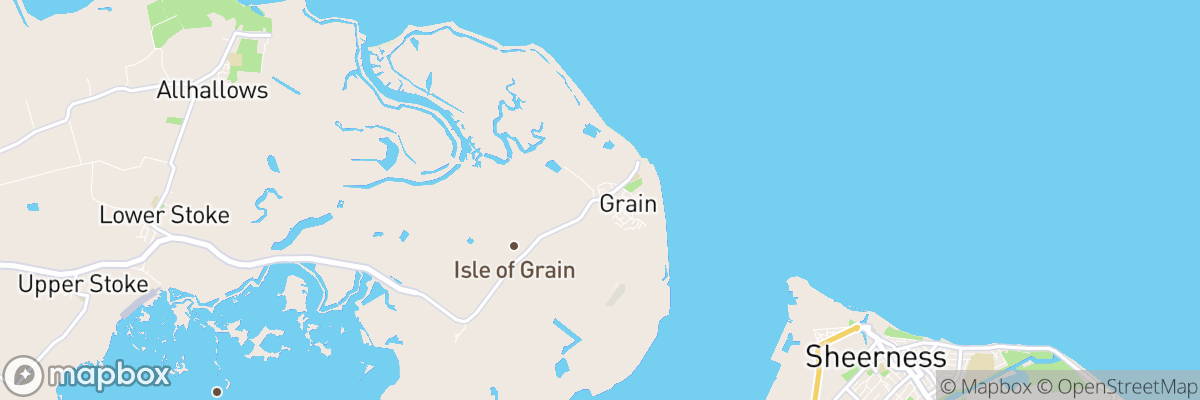 Grain, England map