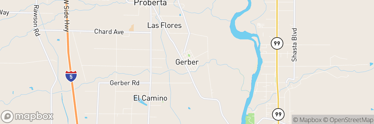 Gerber, California map