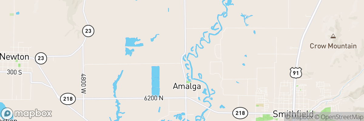 Amalga, Utah map