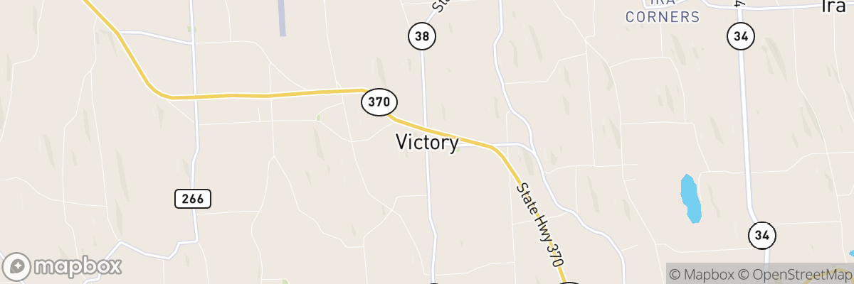 Victory, New York map