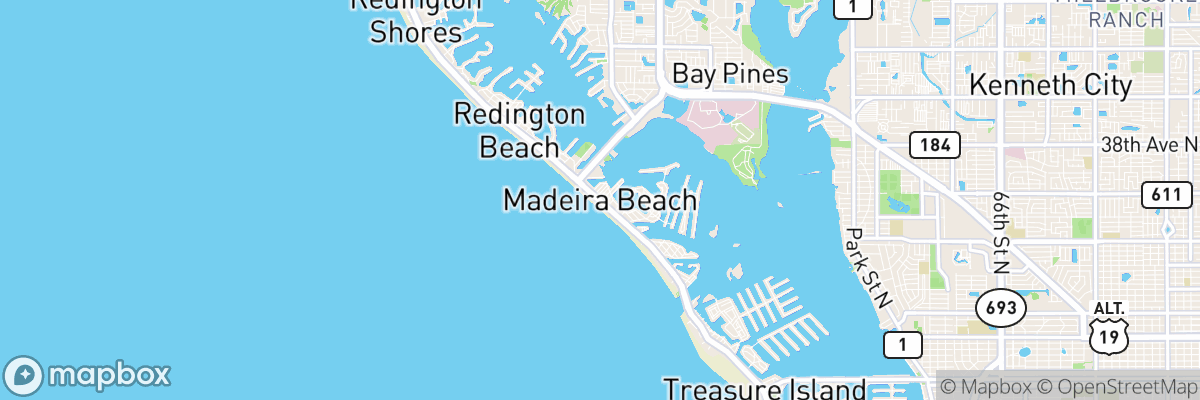 Madeira Beach, Florida map