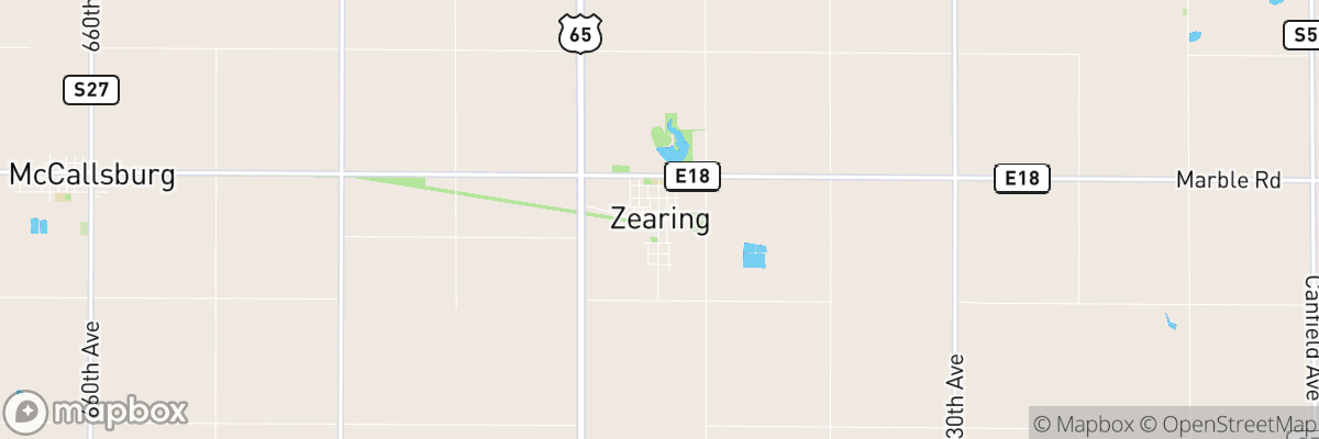 Zearing, Iowa map