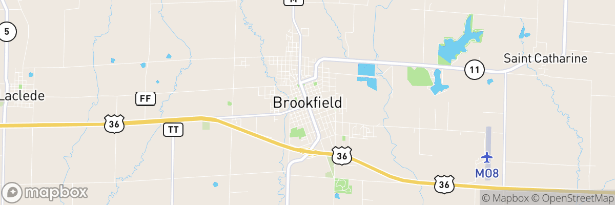 Brookfield, Missouri map