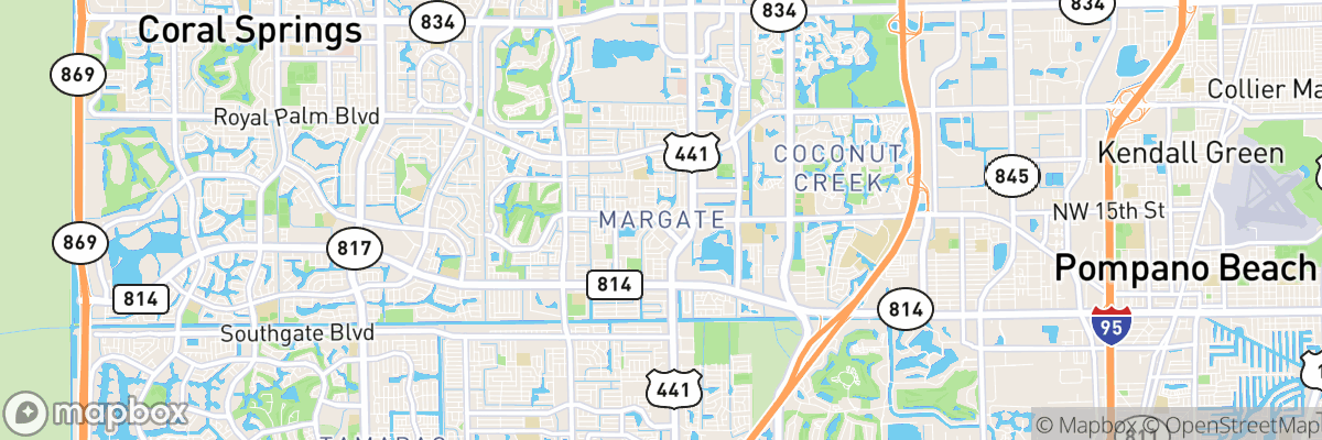 Margate, Florida map