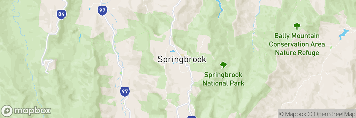 Springbrook, Queensland map