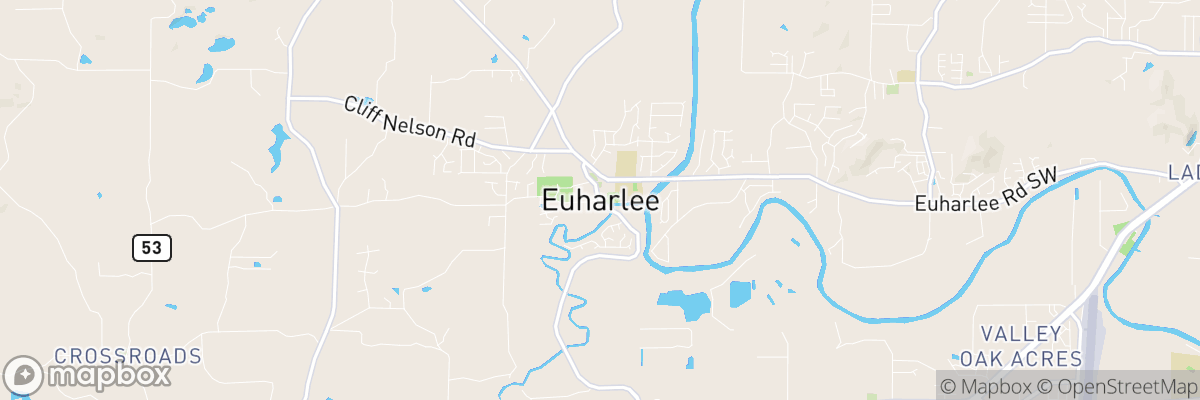 Euharlee, Georgia map